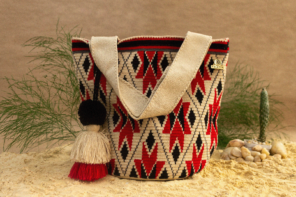 Rojo y Beige XL