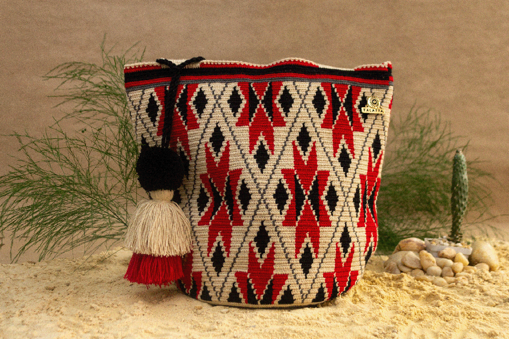 Rojo y Beige XL